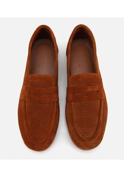 Hotiç Kadın Süet Derii Taba Yumuşak Dokulu Günlük Loafer 01ayh322290a430 01ayh322290a430