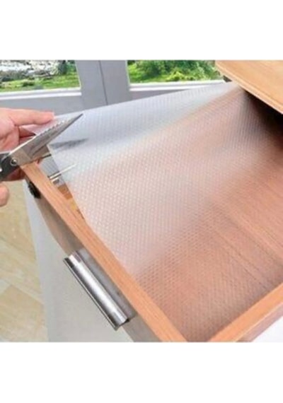 Sermat Sılver Eva Shelf Liner Şeffaf Kaydırmaz Raf Dolap Ve Çekmece Örtüsü 45 Cm X 10 Metre Royaleks Çok Renkli
