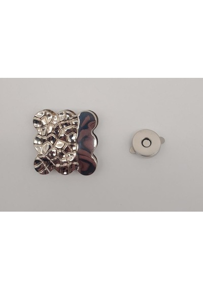 Angel Çanta Aksesuar Gümüş Renk 4.5 Cm Mıknatıslı Kilit