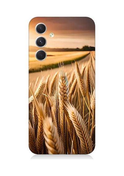 Samsung Galaxy A34 Uyumlu Silikon Kılıf Buğday Başak Tarlası