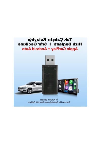 Kablosuz Apple Carplay Ve Android Auto Adaptörü, 2'si 1 Arada Pratik Çözüm