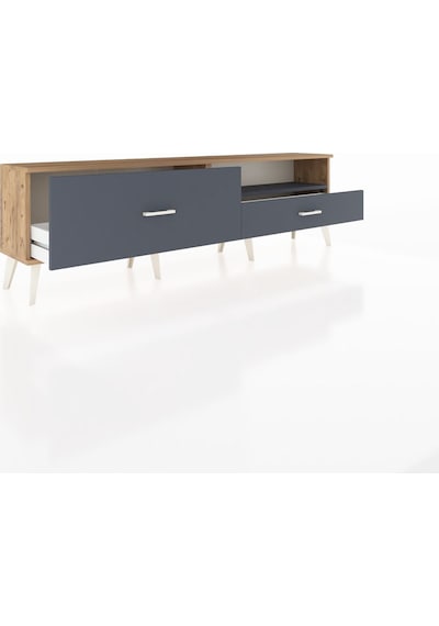 Arges Tv Ünitesi Tek Raflı 2 Çekmeceli 176x30x51 Çam-antrasit/antrasit Antrasıt/antrasıt Arges Tv Ünitesi Tek Raflı 2 Çekmeceli 176x30x51 Çam-antrasit/antrasit Antrasıt/antrasıt
