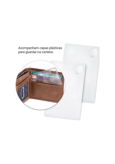 İkiz Paket Acil Yangın Starter Büyüteçleri, 6x Spot Lensli 2.5x / Küçük Kredi Kartı Boyutlu Acil Yangın Başla