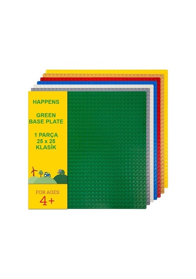11023 Classic Yeşil Zemin Plaka, +4 Yaratıcı Oyuncak Yapım Seti 1 Parça 25cmx25cm, Baseplate