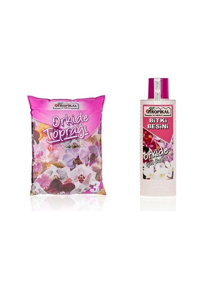 Tropikal Orkide Toprağı 3 Litre, Orkide Besini 225 Ml
