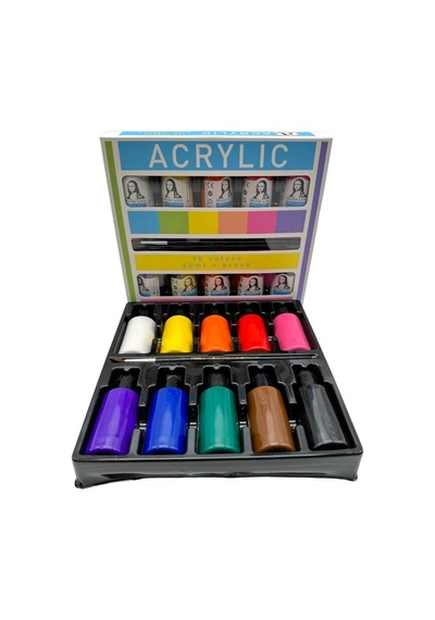 Lüks Akrilik Boya Başlangıç Seti 35x50 Tuval