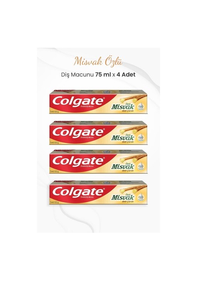 Misvak Özlü Diş Macunu 75 Ml X 4 Adet