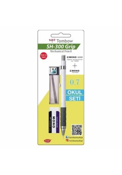 Tombow Sh-300 Grip Versatil Kalem Seti 0,7 Beyaz Çok Renkli