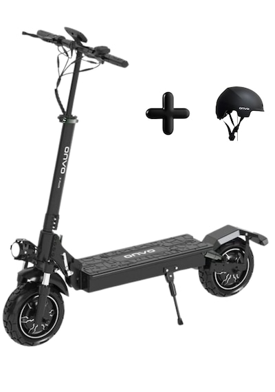 Onvo Ov-013 X-plus 2000 W Elektrikli Scooter Kasklı Siyah