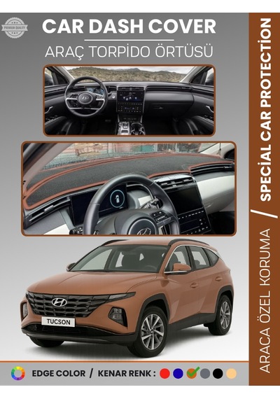 Hyundaı Tucson Nx4 2021-2024 Torpido Örtüsü Ön Göğüs Koruma Torpido Koruma Tam Uyum Uv Koruma - 773 Stiloto