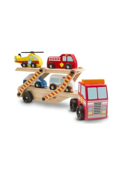 Melissa And Doug Ahşap Acil Yardım Araçları Taşıyıcı Tır