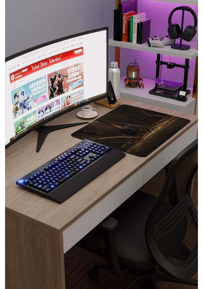 Stalker Kaymaz Dikişli Kauçuk Oyuncu Mousepad V5 - 48x40 Xl Gaming Mouse Pad Fare Altlığı