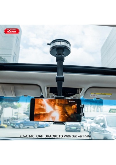 Vantuzlu Araç İçi Ve Masaüstü 360 Derece Döner Başlıklı Ve Katlanabilir Telefon Tutucu