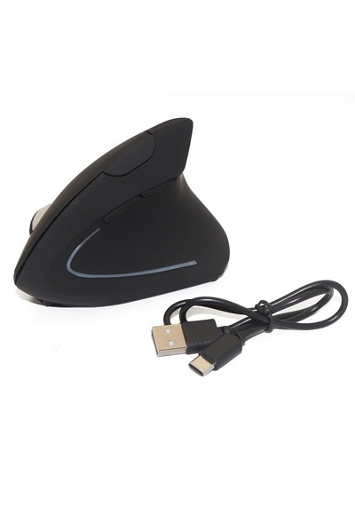 Cr74 Ergonomik Dikey Şarjlı Çift Modlu Mouse Bluetooth 5.0 + 2.4ghz Usb Alıcı, 800-1600 Dpı