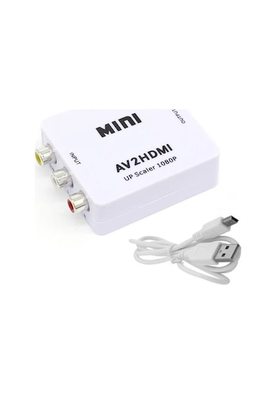 Ally Av To Hdmı Mini Switch Rca Composit Audio Video Hdmı Görüntü Çevirici Full Hd Ve 720p Dönüştürü- 5775