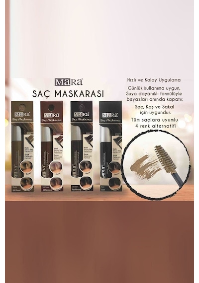 Mara Saç Maskarası Açık Kahverengi