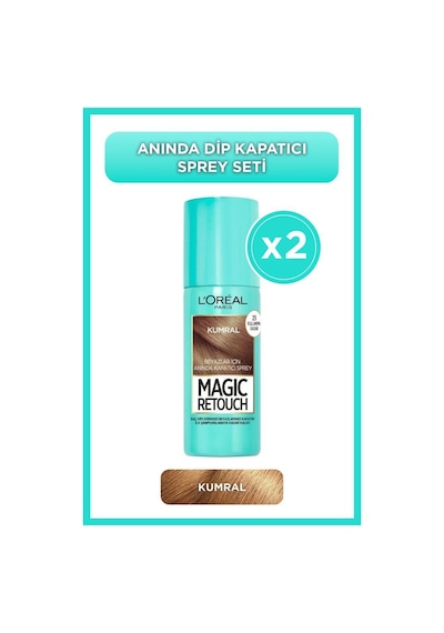 L'Oréal Paris 2'li Magic Retouch Beyaz Dipleri Kapatıcı Sprey - Kumral