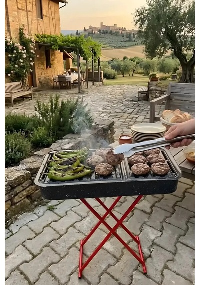 30x70 Cm Mangal Açılır Ayak Çok Renkli