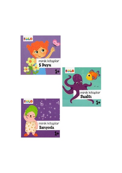 +1 Yaş Minik Kitaplar 3’Lü Set - 2 Eolo Yayınları