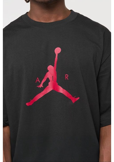Nike Jordan Jumpman Ss Hbr Mens Tee Grafik Baskılı Pamuklu Erkek Tişört Siyah
