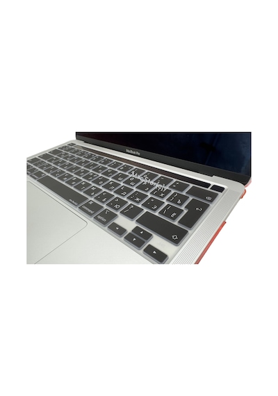 Rusça Klavye Apple Uyumlu MacBook Pro M1-m2, 13inç Kılıf Touchbarlı Pro A2338 A2251 A2289 A2141 İle Siyah