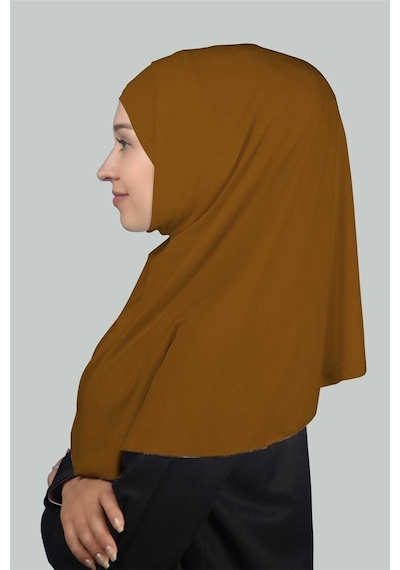 Altobeh İkili Set Pratik Eşarp Hazır Türban Ve Hijab Tesettür Bonesi Taba
