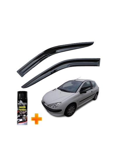 Peugeot 206 Van Mügen Cam Rüzgarlığı Tek Kapı Kasalar 2 Li Takım +500ml Lastik Parlatıcı