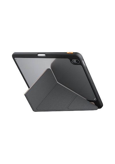 Apple Uyumlu iPad Air 11 2024 Kılıf Skinarma Baskı Tasarımlı 360 Tam Koruma Standlı Gamma Kılıf Gold