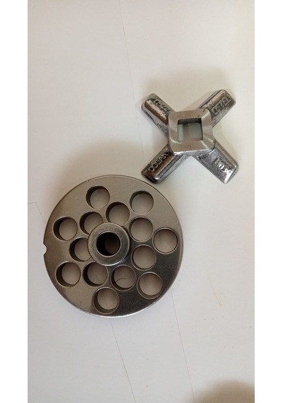 12 Lik Kıyma Makinesi Aynası Ve Bıçak Seti Çelik 4.5 MM