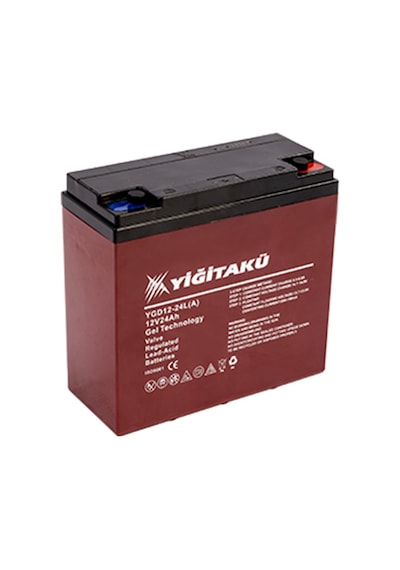 Yiğit Akü 12v 24ah C20 Vrla Motive Power Akü Daiwa Elektrikli Çıkrık Olta Makineleri İçin