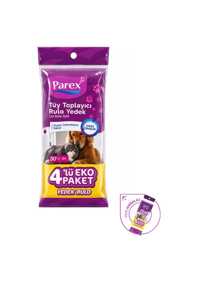 Premium Tüy Toplayıcı 4'lü Yedek Rulo Ve Aparat + Şeffaf Kapak Paketi