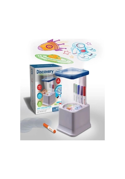 Discovery Kids - Eğlenceli Sanat Projeksiyonu Ve Boyama Seti White