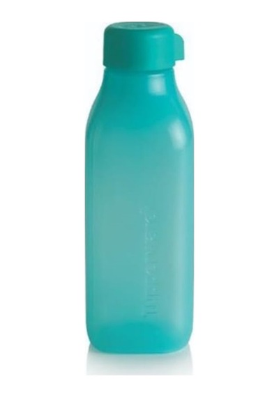 Tupperware Eko Şişe 500 Ml Vidalı Kapak Kare Turkuaz Hsgl N1141667