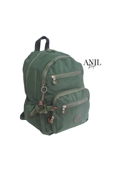 Anılbags Krinkıl Haki Kumaş Suya Dayanıklı Klinkır Sırt Çantası/laptop Haki