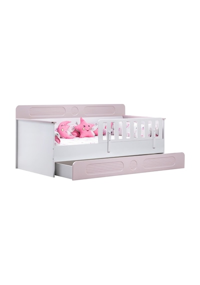 Yavrulu Karyola, Flora Yavrulu Montessori Karyola - Pembe + 2 Adet Comfort Yatak Yavrulu Karyola, Flora Yavrulu Montessori Karyola - Pembe + 2 Adet Comfort Yatak