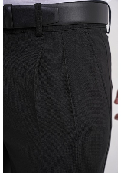 P 1209 Pantolon Regular Fit Siyah Siyah