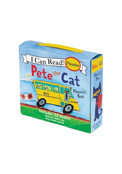 Pete The Cat 12-book Phonics Fun : Includes 12 Mini-books Featuring Short And Long Vowel Sounds