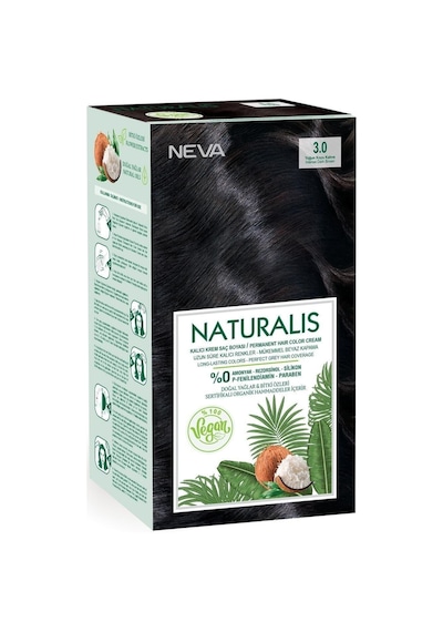 Neva Color Naturalis Saç Boyası 3.0 Yoğun Koyu Kahve %100 Vegan