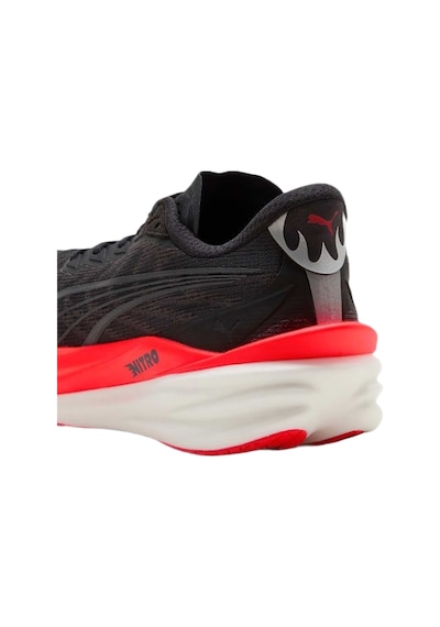 Puma Puma Deviate Nitro 4 Erkek Siyah Yol Koşusu Ayakkabısı Pbur