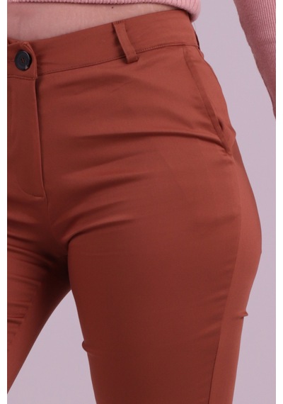 Armonika Kadın Taba Cepli Kumaş Pantolon Arm-26k136080