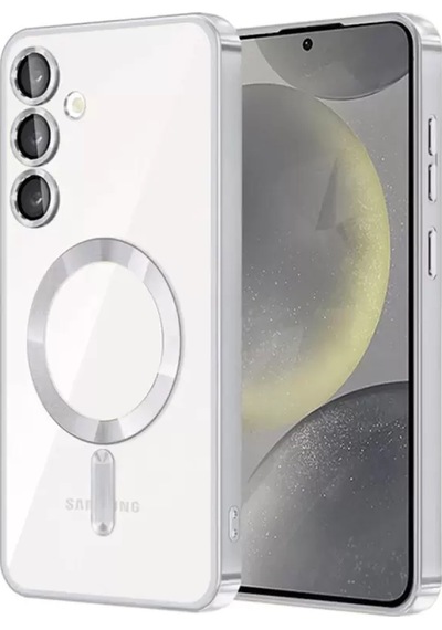 Newface Samsung Galaxy S24 Kılıf Kross Magneticsafe Kapak - Titan Gri