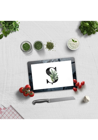 Decorita Cam Kesme Tahtası - Cam Kesme Tablası Harfli Tasarım Ş 20 CM x 30 CM