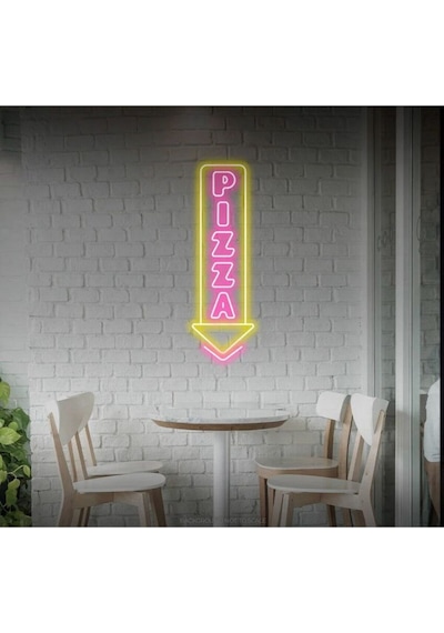 Pizza Yazılı Neon Tabela Pembe
