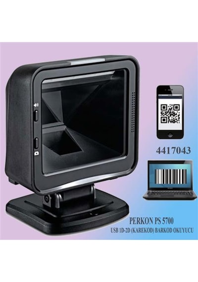Perkon Ps5700 Usb 1D-2D (Karekod) Masa Tipi Barkod Okuyucu