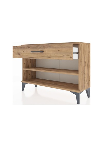 Arges Şifonyer Tek Raflı Tek Çekmeceli 88x30x64 Çam-çam Atlas Çam