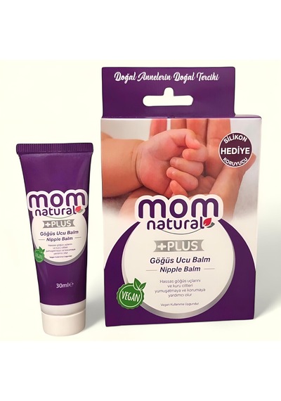Mom + Vegan Göğüs Ucu Balm 30 Ml + Silikon Koruyucu