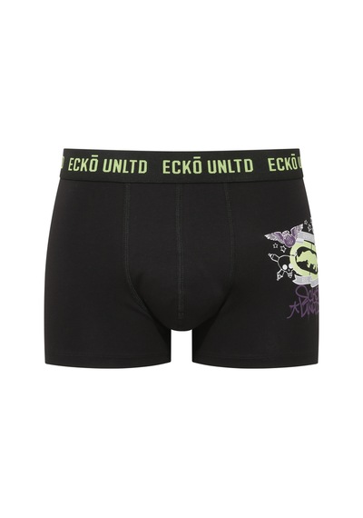 U.S. Polo Assn. Ecko Siyah - Gri - Mor 3'lü Boxer Siyah - Gri - Mor