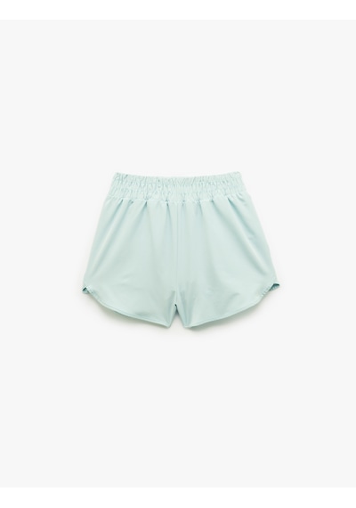 Koton Yüksek Bel Paraşüt Mini Spor Taytlı Şort Mınt 5sak40030nw Mint