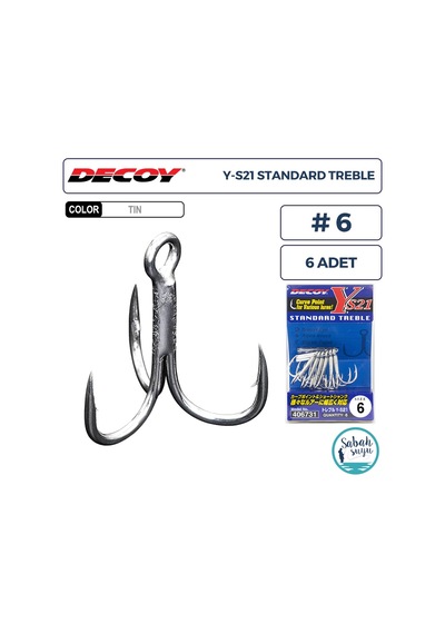 Decoy Y-s21 Standart Treble Üçlü İğne Tın 6 6 Adet