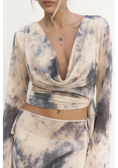 Mai Collection Mai Studios Co. Pnaisyonist Uzun Kol Sarı Crop Etek Takım Sarı